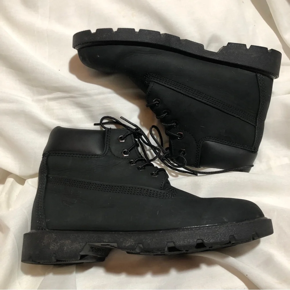 Timberland Black Youth Boots Hiking Waterproof